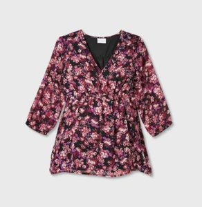 Women's 3/4 Sleeve Chiffon Maternity Blouse-Isabel Maternity -Various Sizes-S587 - Picture 1 of 4