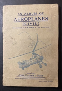 Ein Album mit Flugzeugen (Zivil) John Player & Sons Tabakkarten Komplettset/50 - Bild 1 von 7