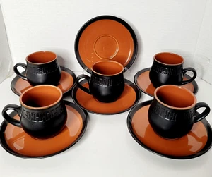 Vintage Apollo Stone By Atelier Sone Rhapsody 6 Saucers &  6 Cups Sets Ceramic - Picture 1 of 10