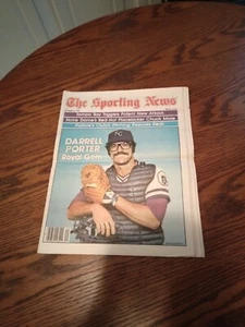 OCTOBER 6,1979-THE SPORTING NEWS-DARRELL PORTER OF THE KANSAS CITY ROYALS(MINT) - Picture 1 of 1