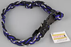 Leashes by Liz Hundehalsband Paracord Collar blau 15"-30" Halsband 38-76cm K8-P1 - Bild 1 von 3
