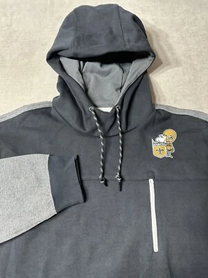 NWOT Mens New Orleans Saints Nike Team Apparel Sweatshirt Hoodie 3XL Black Grey - Image 1 of 4