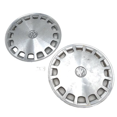 Tapacubos plateados a presión para Volkswagen MK1 MK2 Golf Rabbit 13" (paquete de 2) Foto 1 de 4