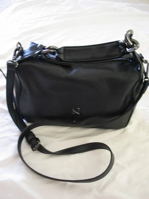 Bolso de mano Simply Vera Wang asa superior bandolera extraíble correa negra Foto 1 de 4