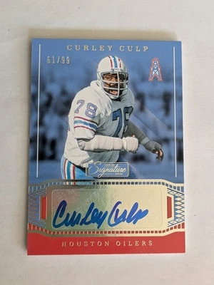 Curley Culp 2019 Panini Chronicles Signature Series Auto /99 SP Houston Oilers - Image 1 of 2