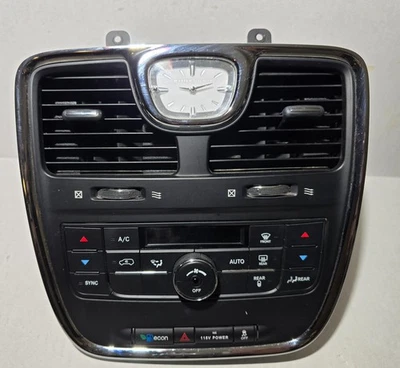 2011-2016 Chrysler Town Country Climate Control Panel Center Dash Trim Q9590 DG - Image 1 of 3