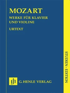 Study Score Mozart Sonatas Piano & Violin Vol I-III Music Henle Urtext 7x10 Book - Picture 1 of 1