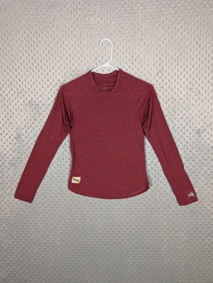 Tracksmith Top Women's XS Long Sleeve Shirt Red Running Marathon Performance** - Image 1 of 4