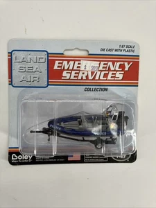 Boley 2070 escala HO servicios de emergencia barco de policía con remolque - Imagen 1 de 5