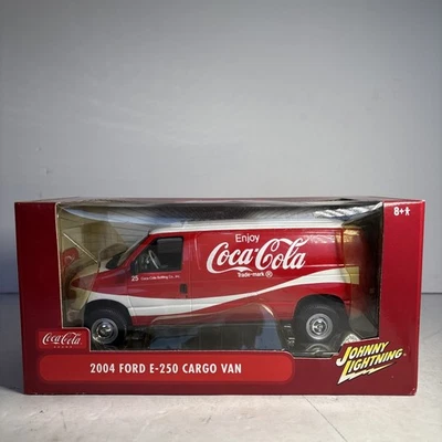 Johnny Lightning 2004 Ford E-250 Cargo Van 1:24 Coca-Cola Diecast NIB - Image 1 of 4