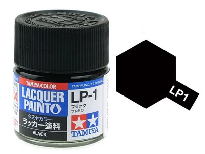 TAMIYA Tamiya LP-1 - noir brillant - Peinture laquée 10 ml