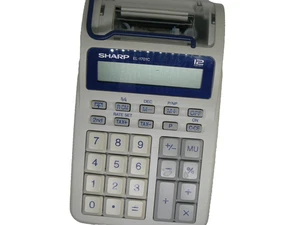 Vintage Sharp EL-1701C 12-Digit Desktop Printing Calculator - Working Condition - Picture 1 of 4