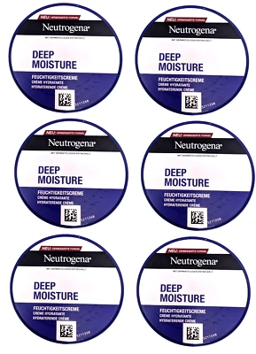 Neutrogena 6x 200 ml sofort einziehende Feuchtigkeitscreme Gesicht Hände Creme - Bild 1 von 4