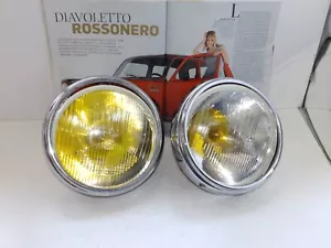 SIMCA 1000 RALLYE DEL 70 - FARI DX E SX COMPLETI DI CORNICE E LAMPADE CIBIE - Imagen 1 de 3