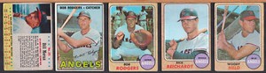 CALIFORNIA ANGELS BASEBALL CARDS LOT OF 5 1967-68 TOPPS + BONUS POST BILL MORAN