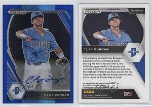 2021 Panini Prizm Draft Picks Hyper Blue and Carolina Clay Dungan #PDP209 Auto