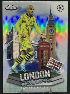 DONYELL MALEN 2023-24 Topps Chrome UEFA London Rifrattore Chiamata #LC-3 Dortmund - Foto 1 di 2