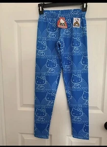 Ladies Hello Kitty Blue Leggings 40th anniversary xs New NWT E - Picture 1 of 3