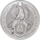 2018 Great Britain Queen's Beast Griffin Of Edward Iii 10 Oz .9999 Silver £10