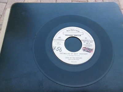 SONS OF THE PIONEERS The Ballad of Davy Crockett-Promo 45 VG+ - Image 1 of 2