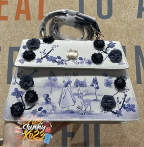 Disney Snow White and the Seven Dwarfs Tonal Floral Handbag - Picture 1 of 5