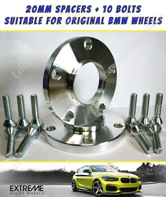 Alloy Wheel Spacers 20mm For Bmw E39 M5 5x120 Original Alloys 74.1 - 74.1 - Image 1 of 4