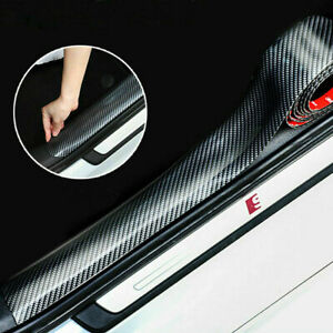 Black Carbon Fiber Rubber Edge Guard Strip Door Protector Car Accessories 3CM*1M