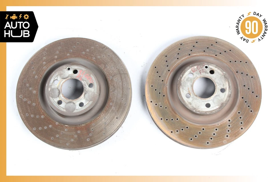 Rotores de freno delanteros Mercedes R230 SL600 SL65 CLS55 AMG CL550 2304210712 OEM Foto 1 de 4