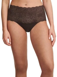 Chantelle Soft Stretch Lace High Waist Briefs Brown One Size - Picture 1 of 3