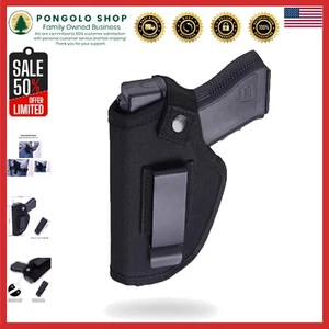 Durable All-Purpose Concealed Carry Holster for Right/Left Hand - Classic Black - Picture 1 of 9