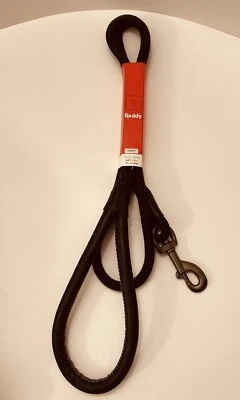 Correa de cuerda Reddy Dog con plomo negra de 5 pies para perros pequeños nueva Foto 1 de 2