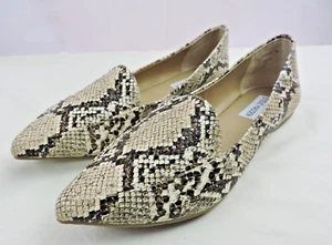 Steve Madden Focus Ballet Flat Shoes  Womens Snake Skin Pointed Toe Size 9 M US - Picture 1 of 12