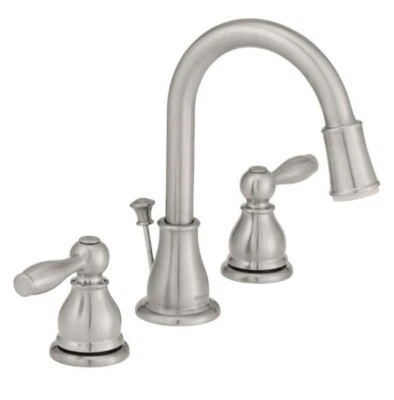 Glacier Bay Mandouri 8 pulgadas Grifo de baño LED de arco alto en níquel cepillado Foto 1 de 4