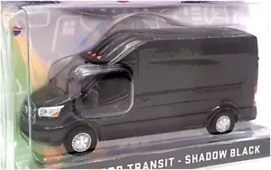 Greenlight 1/64 Scale 53030 - 2019 Ford Transit Van - Shadow Black - Picture 1 of 5