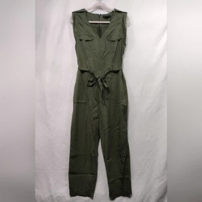 Mono utilitario clásico Banana Republic para mujer 14 verde militar holgado Lagenlook Foto 1 de 4
