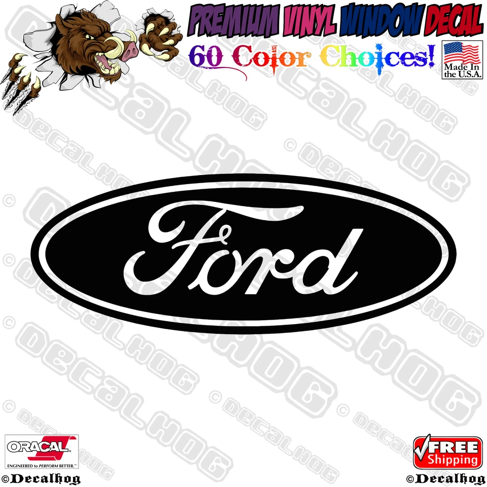 Calcomanía adhesiva de vinilo de regalo de pared para ventana de automóvil Ford con logotipo de automóvil camión. Foto 1 de 1