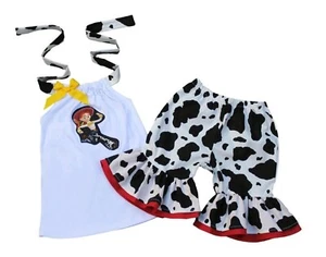 Toy Story Jessie Cow Print Little Girl Outfit | Toy Story Girl Clothing - Picture 1 of 1
