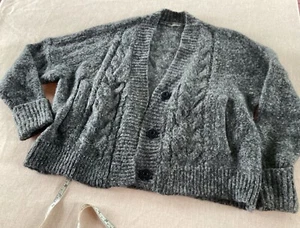Twelfth Street By Cynthia Vincent  Cardigan Sweater P M Mohair Wool Chunky  - Picture 1 of 24