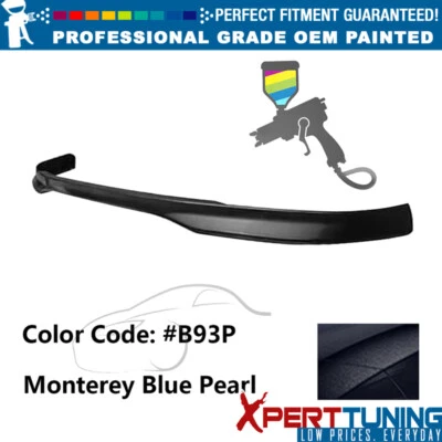 Fits 92-95 Honda Civic TR Style Front Bumper Lip PP #B93P Monterey Blue Pearl - Изображение 1 из 4