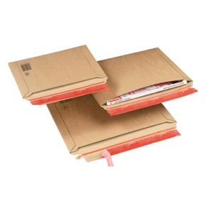 ColomPac® Kartonversandtaschen braun 5St. B5+,B4,B4 oder A4 - Bild 1 von 5