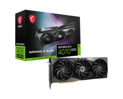 MSI GeForce RTX 4070 SUPER 12GB GAMING X SLIM Graphics Card - Image 1 of 4
