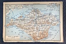 Antique Map of Isle of Wight English Channel