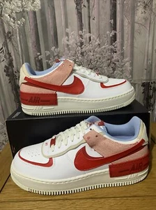 Nike Air Force 1 Shadow Damen Gr. UK 9 EUR 44 US 11,5 CI0919 108 weiß/rot - Bild 1 von 9