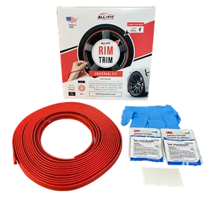 All-Fit Rim Trim [Red] Universal Ring Molding Color Wheel Band Kit for Chevrolet - Bild 1 von 3