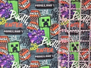 Custom 100% Cotton Woven Fabric Block Guys Video Game 1/4 Yard 9x56 Gray - Picture 1 of 2