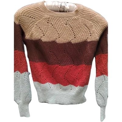 Forever 21 Sweater Women's XS Xtra Small Multicolor Stripes Long Sleeve Pullover - Image 1 of 4