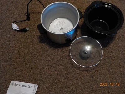 Olla de cocción lenta Toastmaster de acero inoxidable de 1,5 cuartos NUEVA SIN CAJA Foto 1 de 2