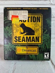 Seaman (Sega Dreamcast, 2000) NEW (BOX OPEN, GAME SEALED)