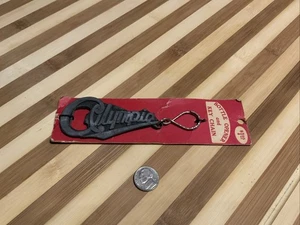 Abridor de botellas de cerveza vintage Olympia nuevo/antiguo stock en tarjeta - Imagen 1 de 8