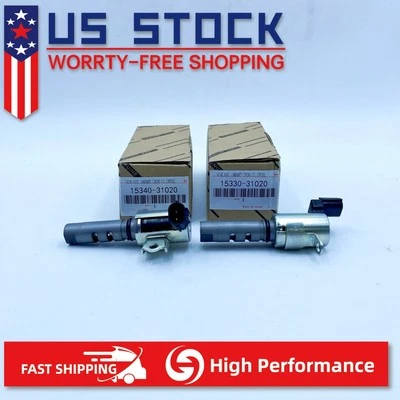 OEM For Toyota Avalon 3.5L Intake & Exhaust VVT Solenoid 15330-31020 15340-31020 - Image 1 of 4